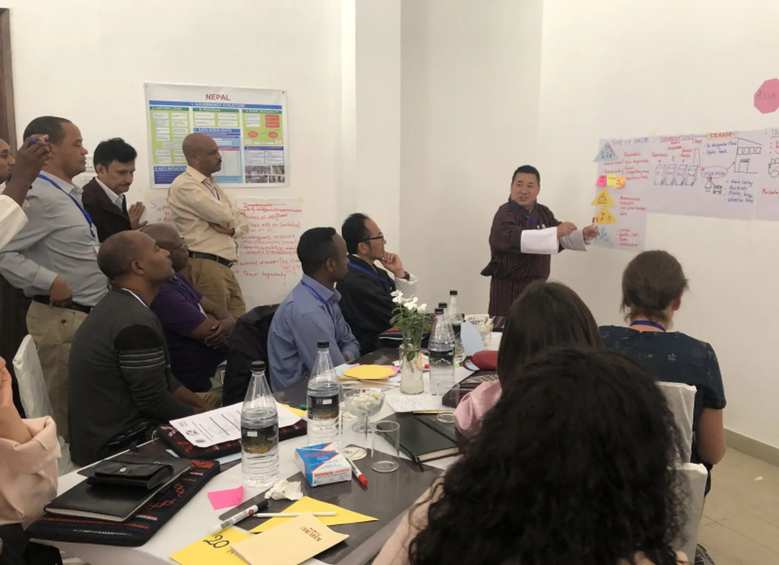 Asia-Africa participant exchange on HCF waste management practices