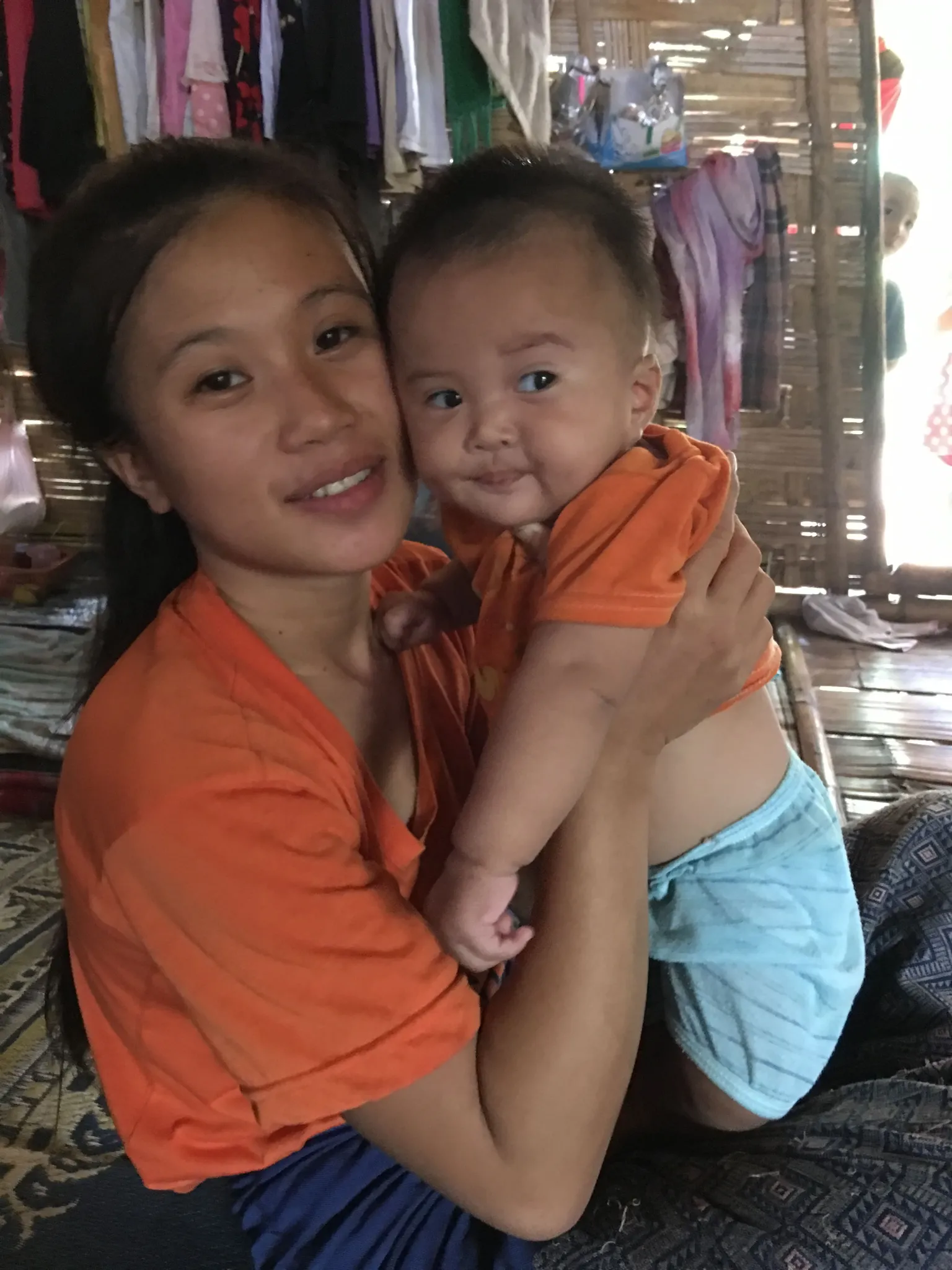 Mrs. Neu with baby Nong