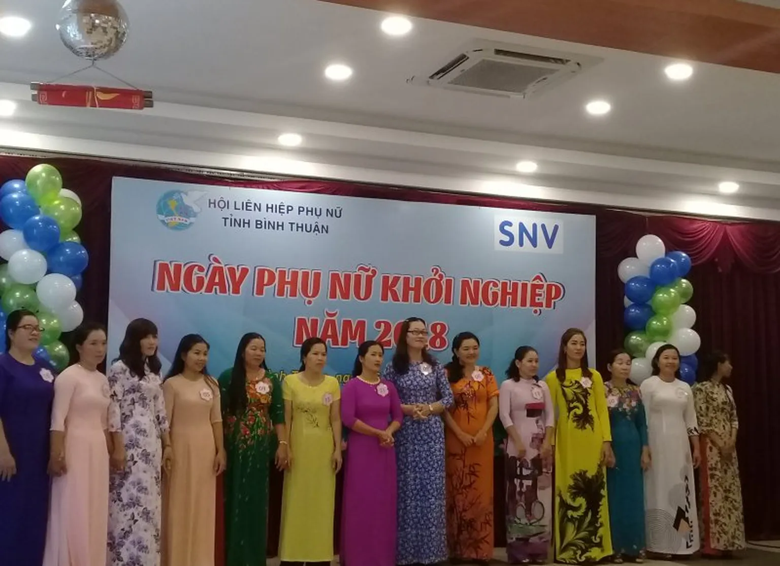 Women entrepreneurs who presented their start-up idea during the event