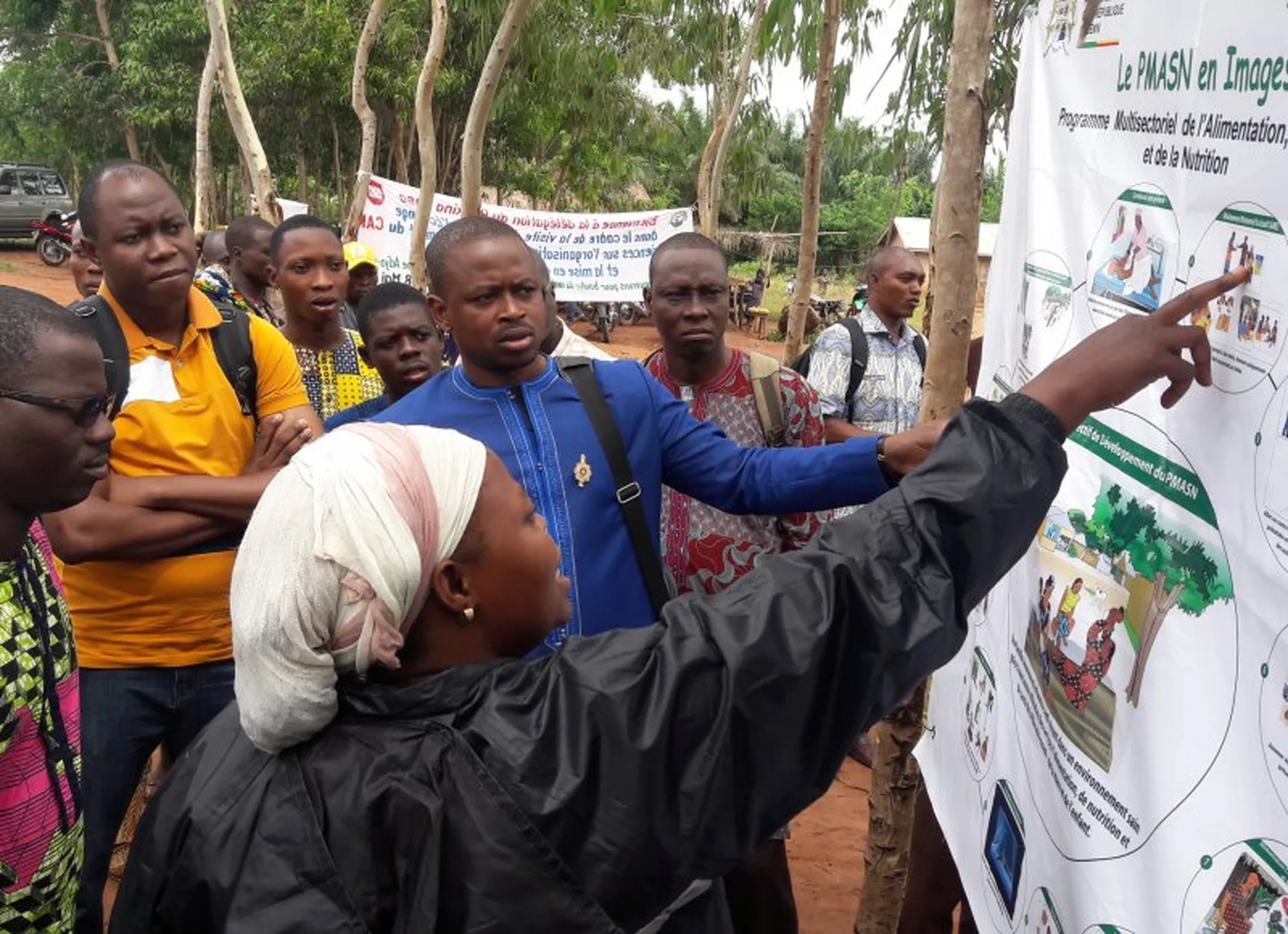 Government representatives and CSOs took part in an exchange trip to Benin.