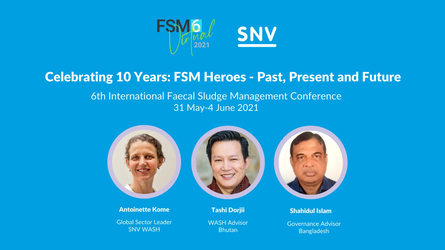 SNV presenters engaging with you live