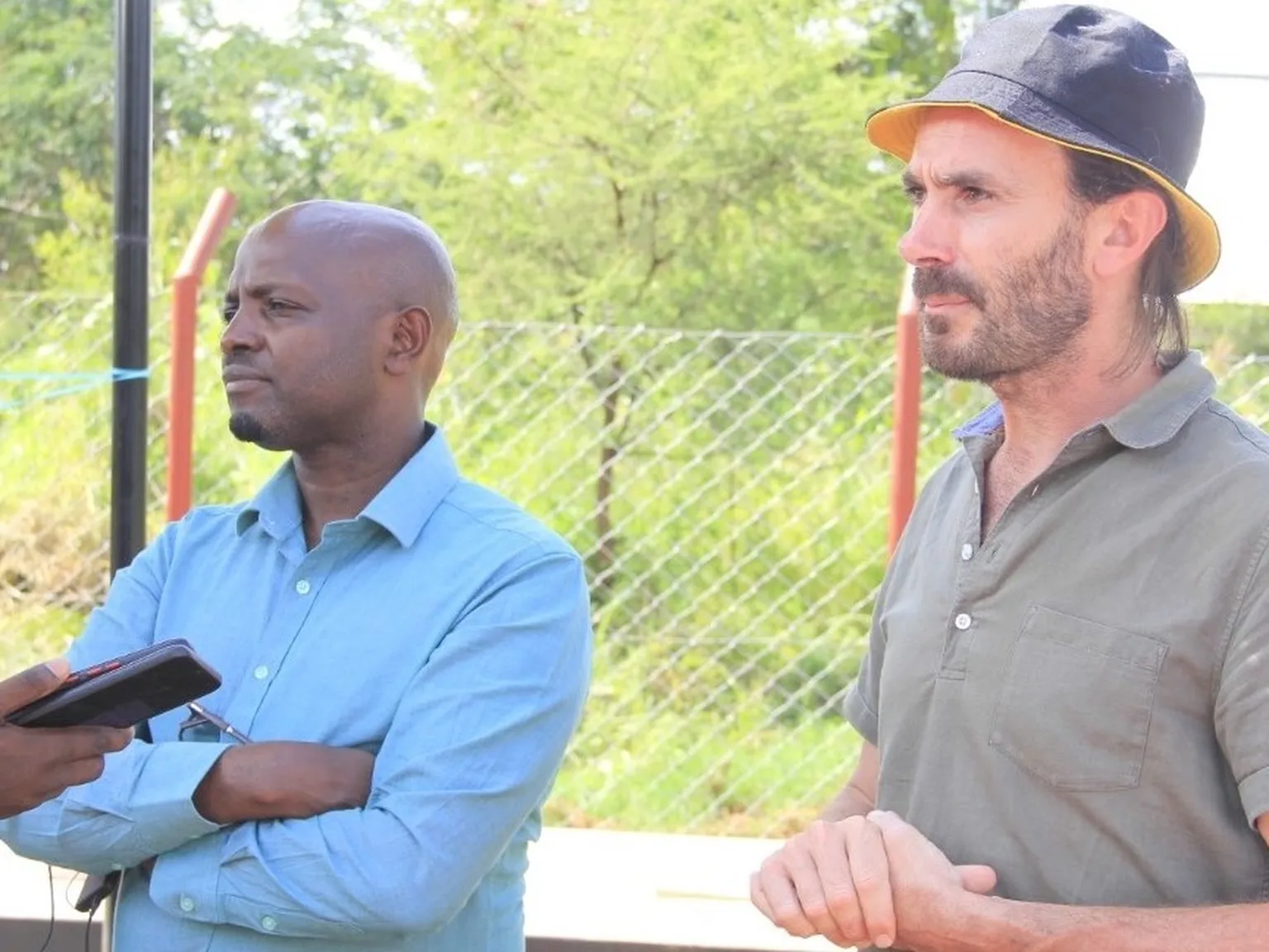 Partners in safe waste management: SNV and Shinyanga municipality leadership (Photo ©Kadama Malunde)