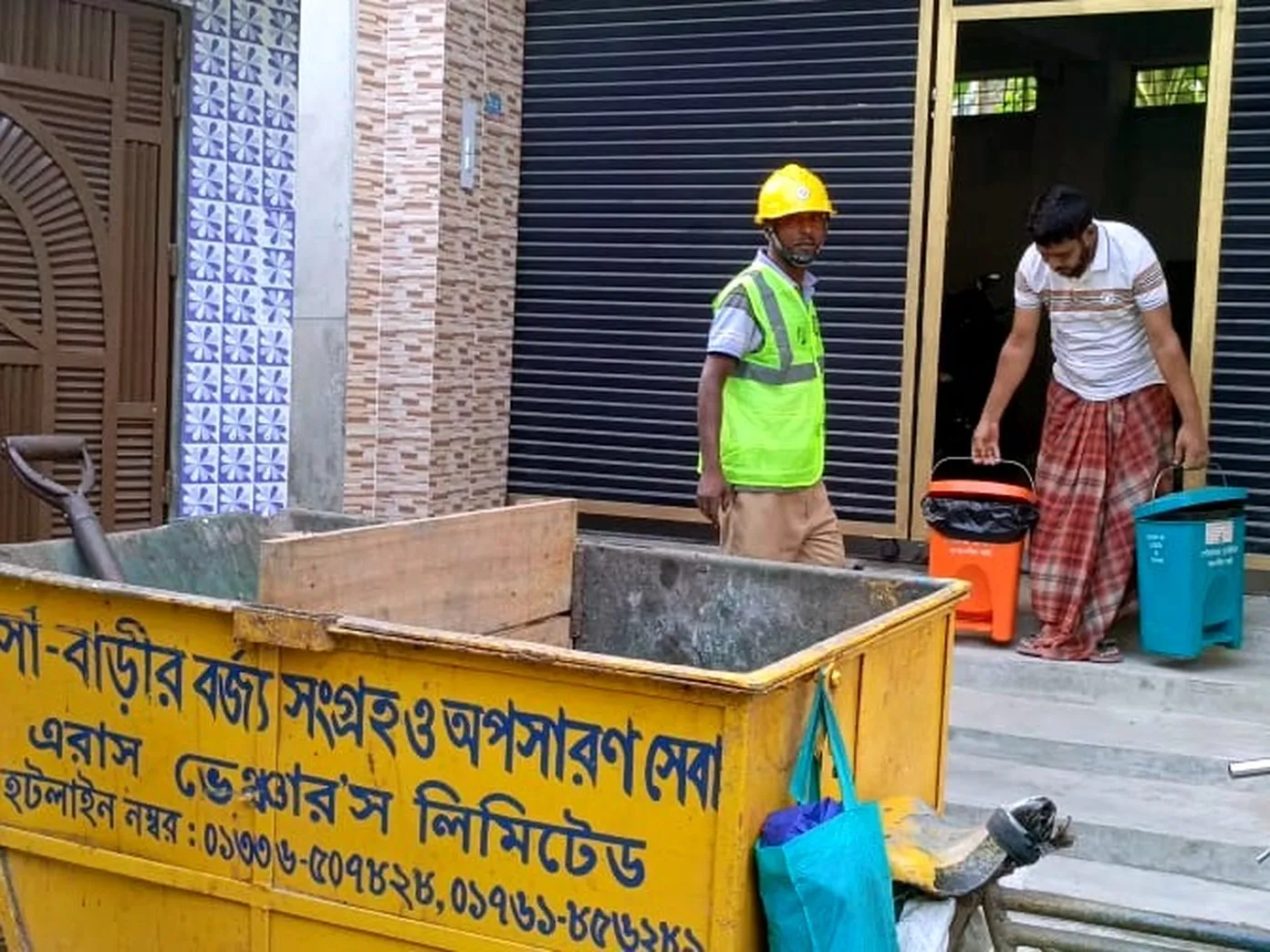 Solid waste management service in action, Joypurhat Bangladesh