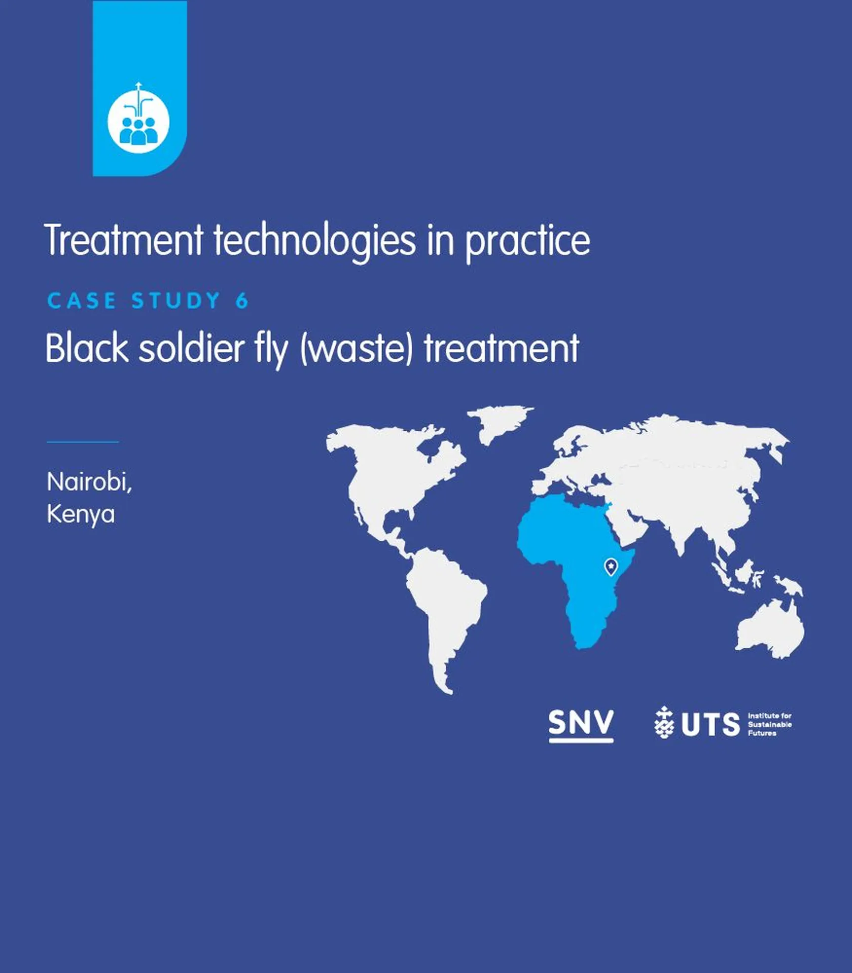 Sixth of the nine case studies in the SNV-ISF UTS Treatment Technologies in Practice book, featuring BSF waste treatment in Kenya