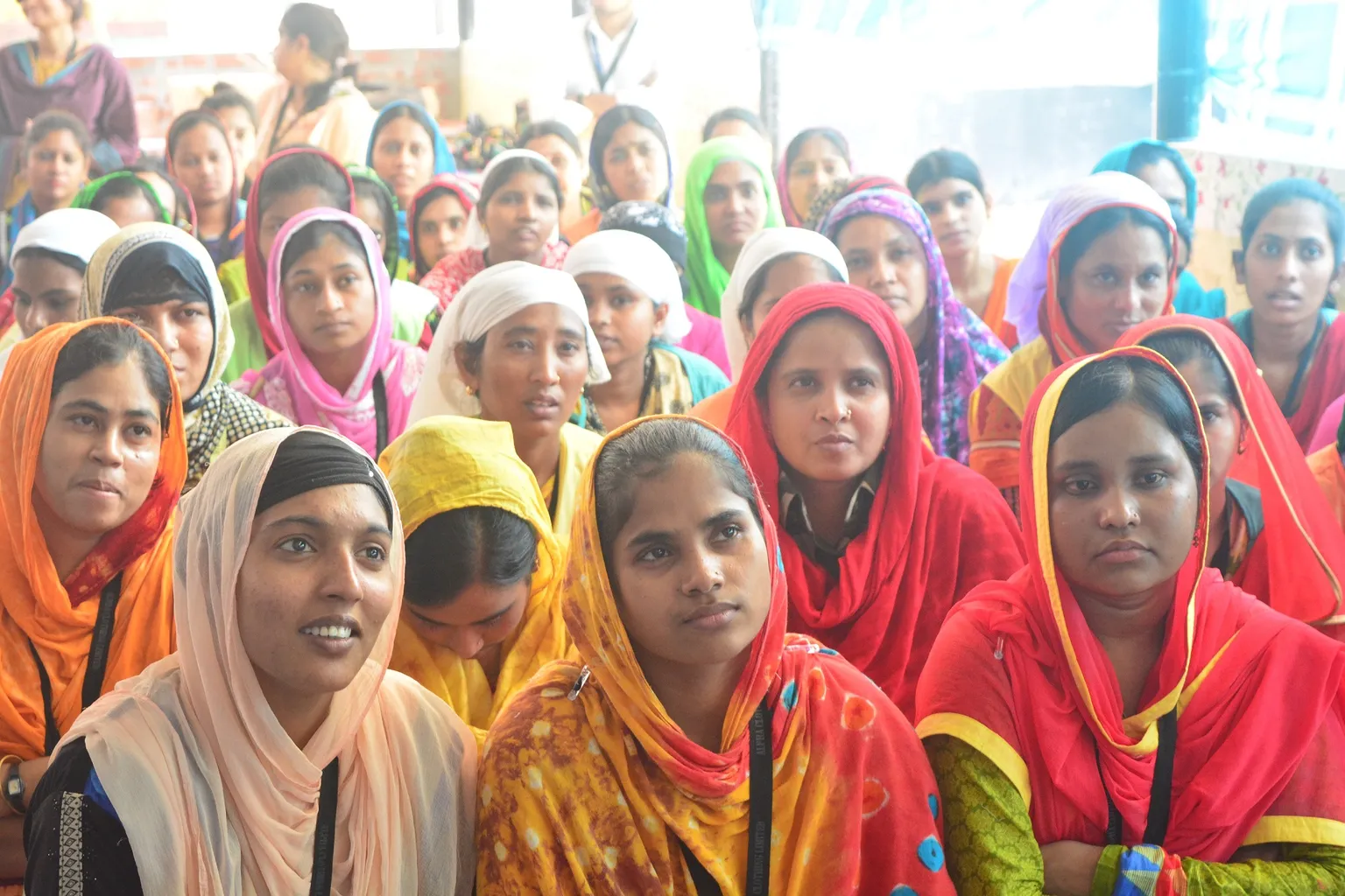 Session on menstrual hygiene practices at Alpha Clothing Ltd