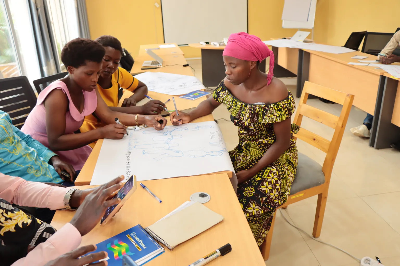 A group of people training in Burundi under the PADANE project