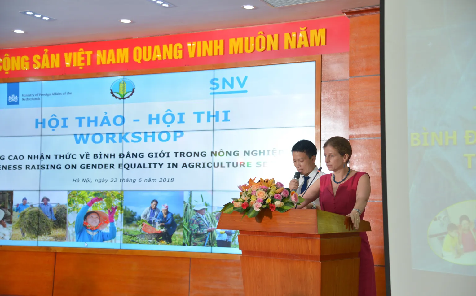 Openings speech by Alison Rusinow, Country Director of SNV Vietnam
