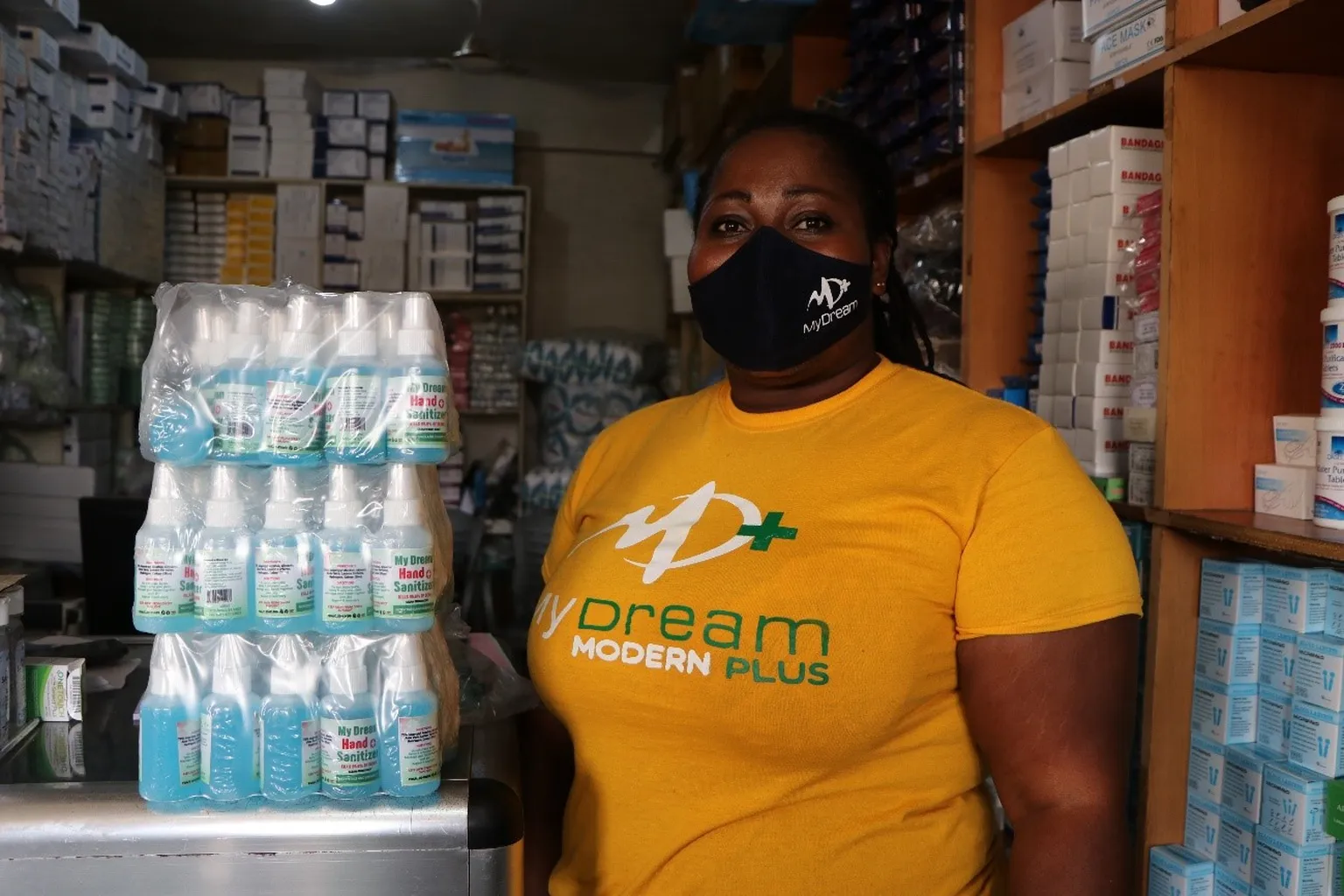 Rosaline in one of the pharmacies she supplies to in the Western region