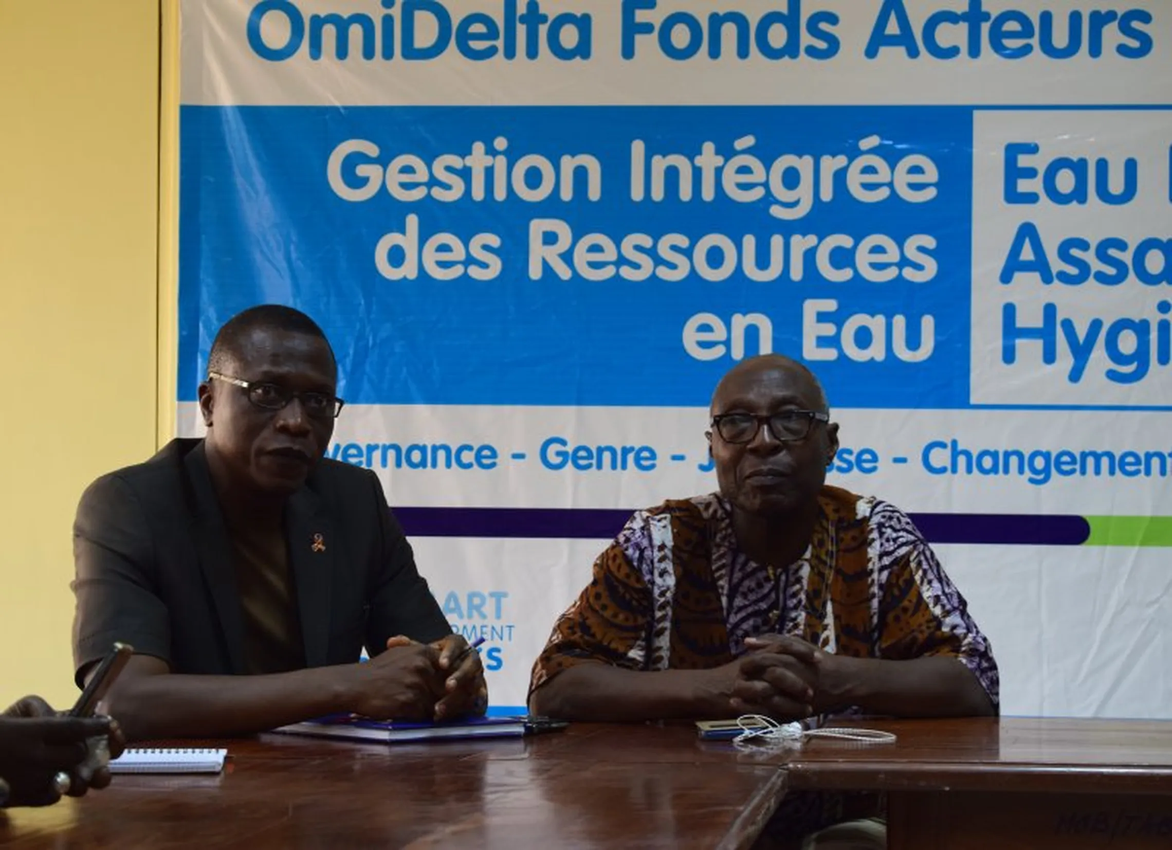 Jean-Pierre Fiogbé (DGEau) and Euloge Agbossou (PNE Benin)