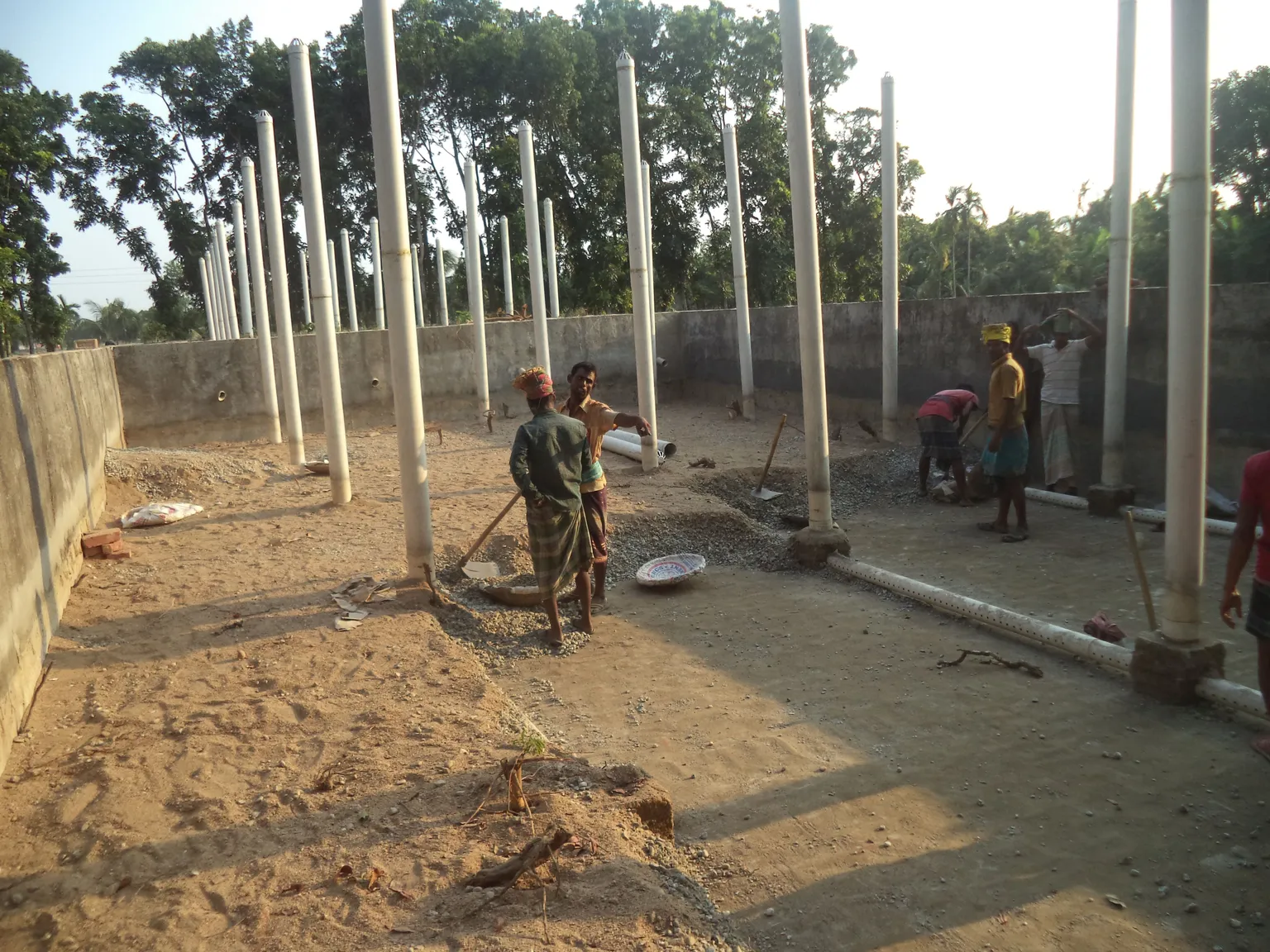 Cleaning for upgradation of Jhenaidah FSTP