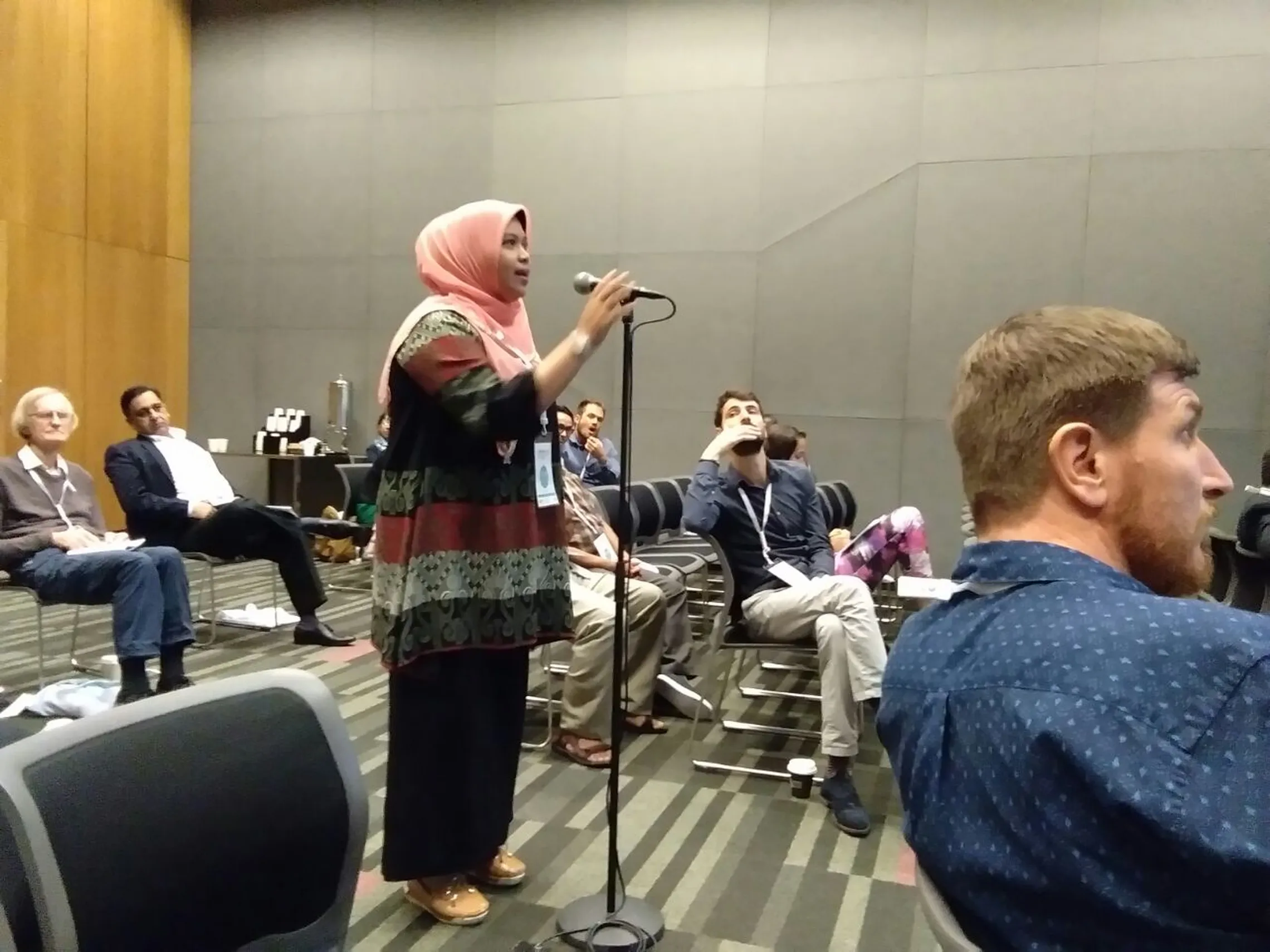 Nofriyanti at the WASH conference 