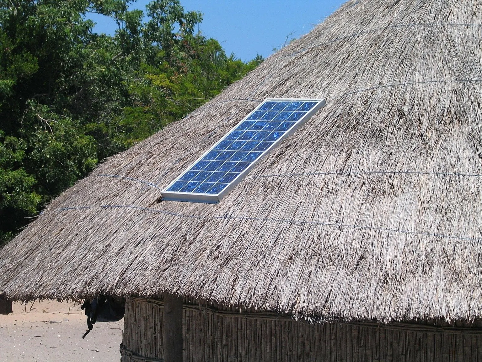 Solar panels on a roof