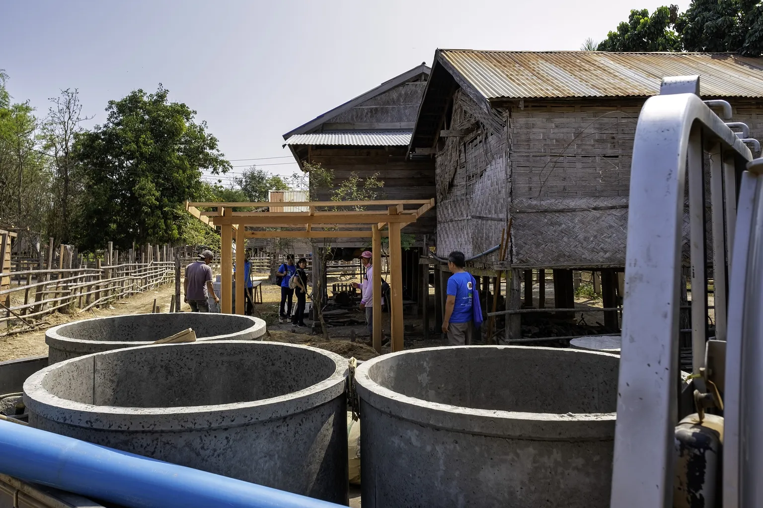 Picture of three wells.