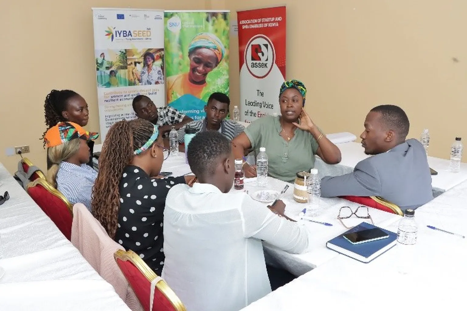 Participants in breakout sessions in different forums in Nakuru and Uasin Gishu counties