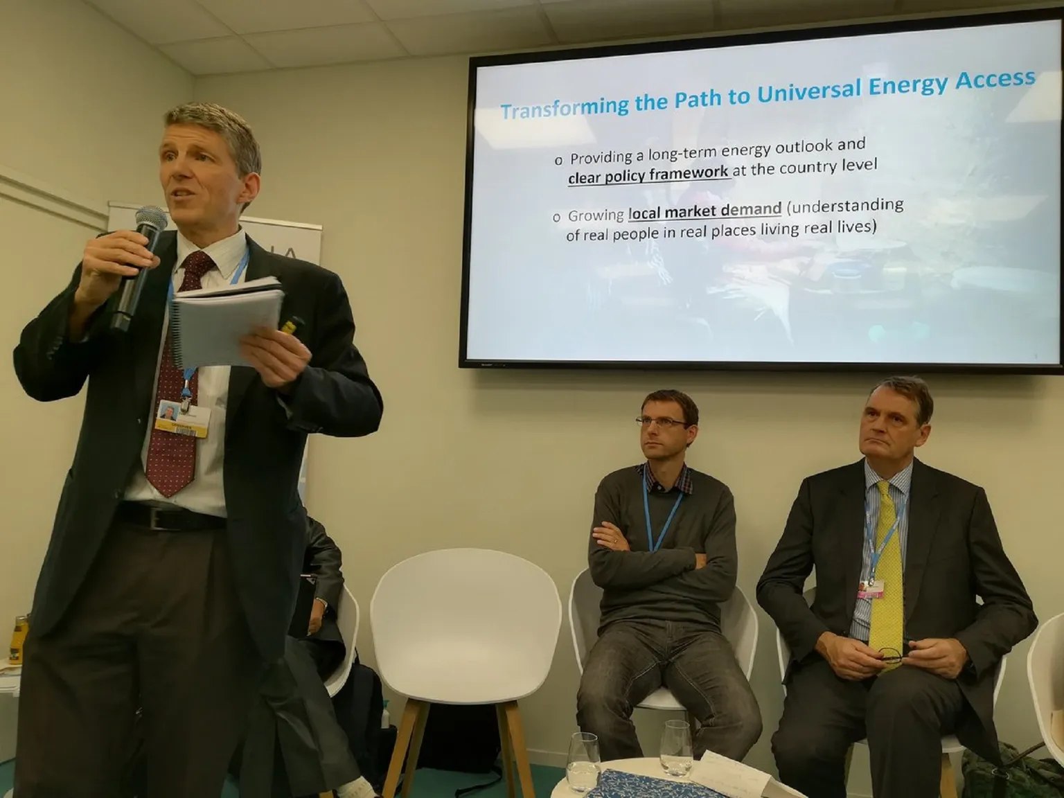 Presentation by Dean Cooper, SNV.