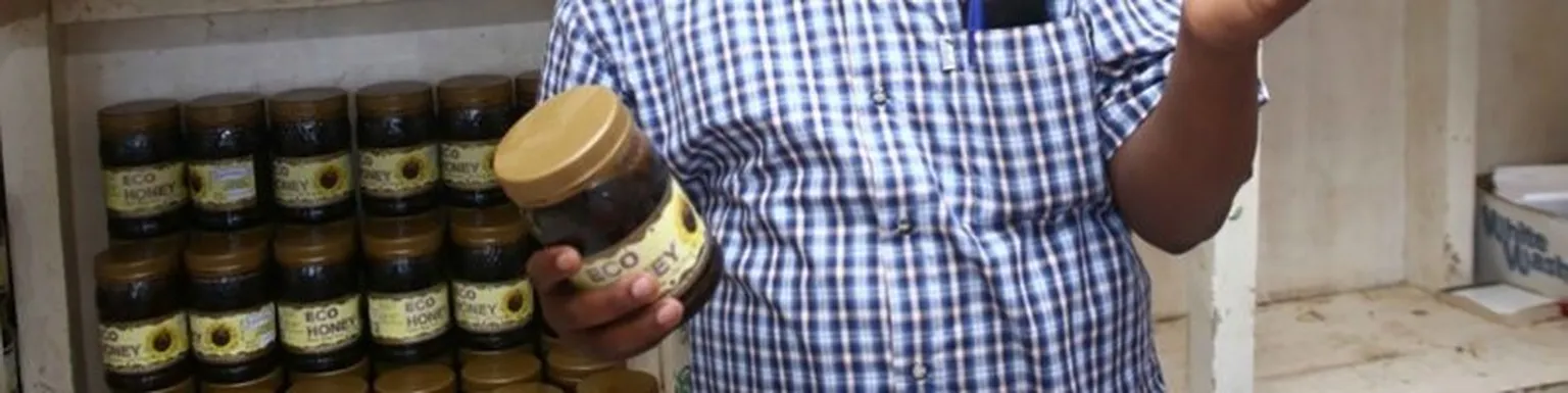 Man with jar