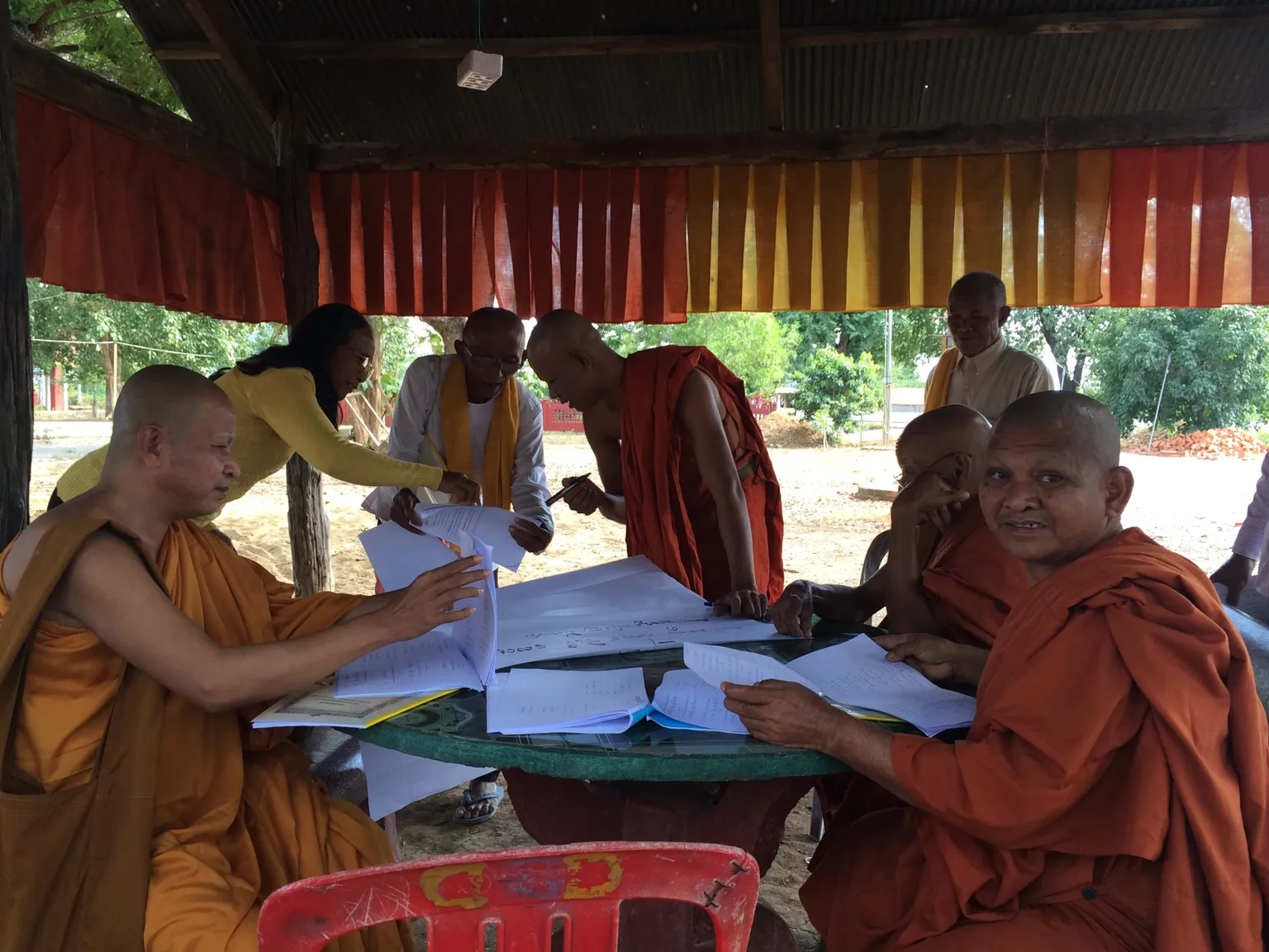 Religious leaders planning for sanitation and hygiene promotion