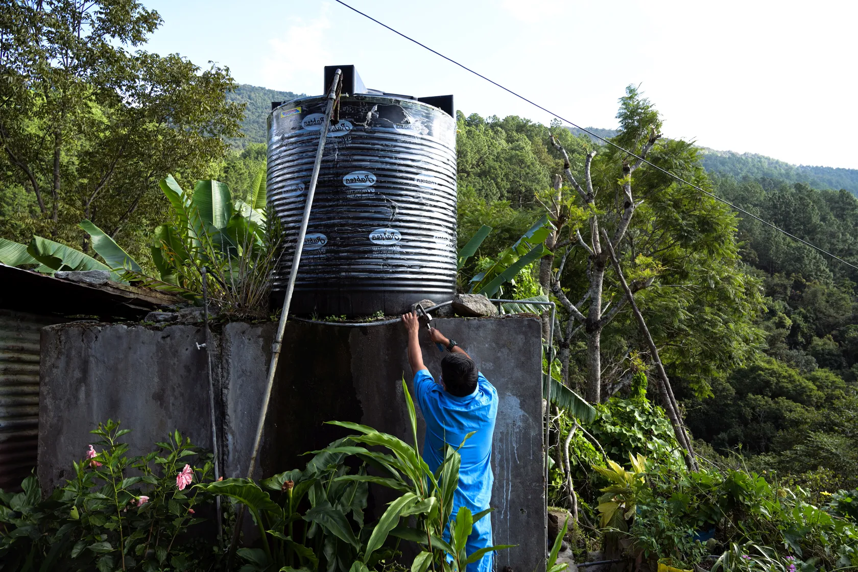Proper maintenance of water storage in rural areas