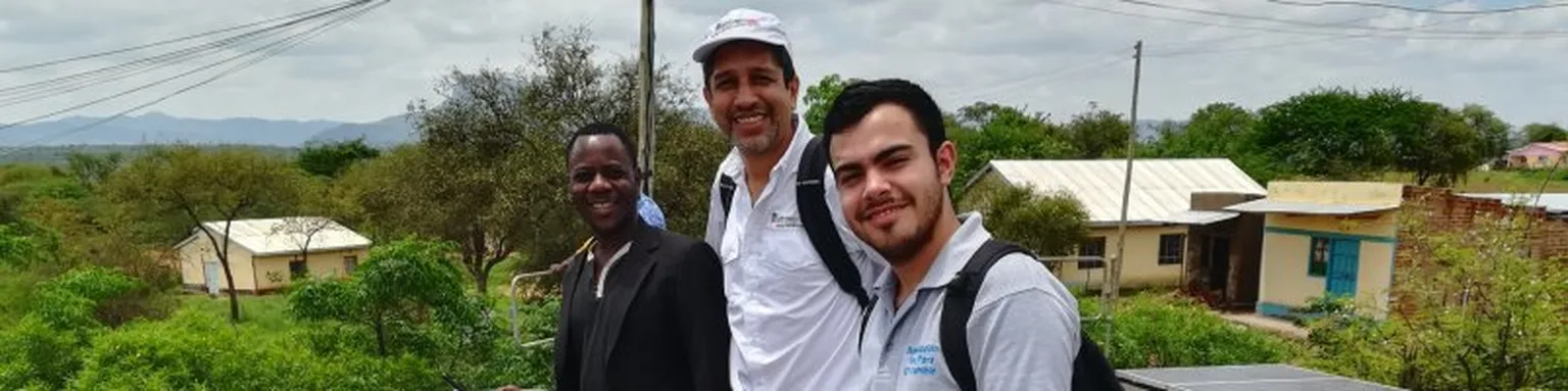 Three men looking in the camera.
