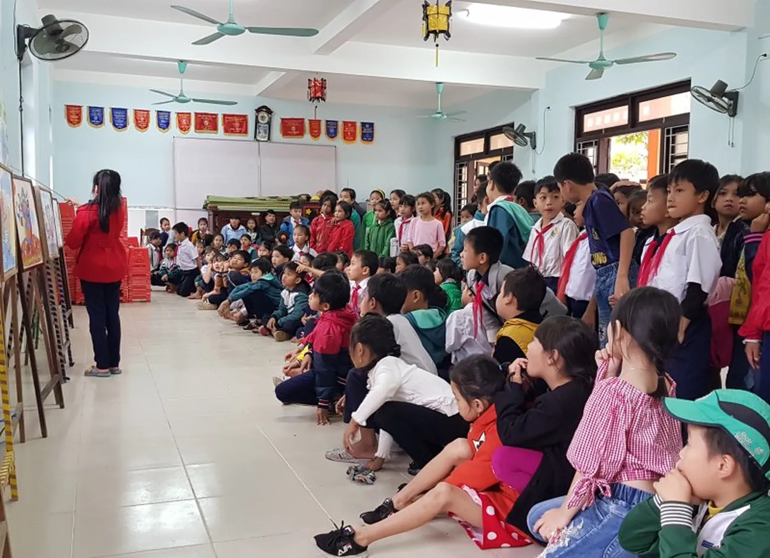 Group of young students
