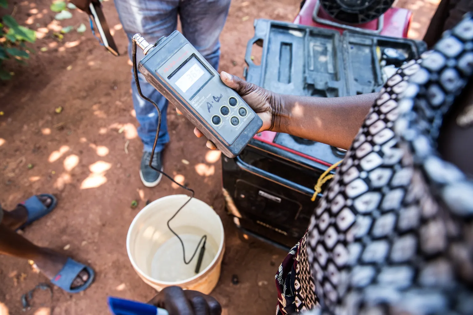 Water testing in Mozambique