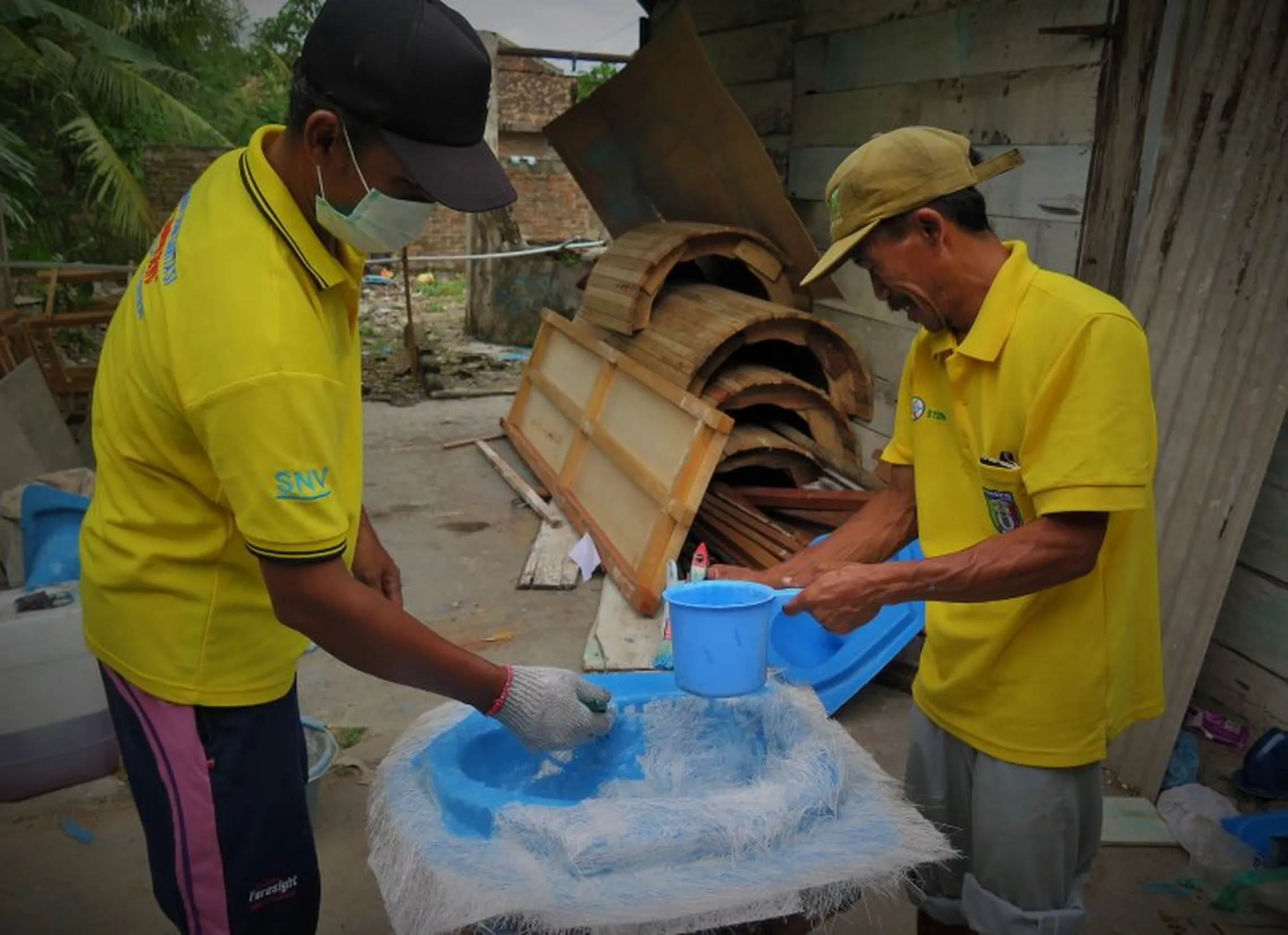 Association trains members to make their own toilets