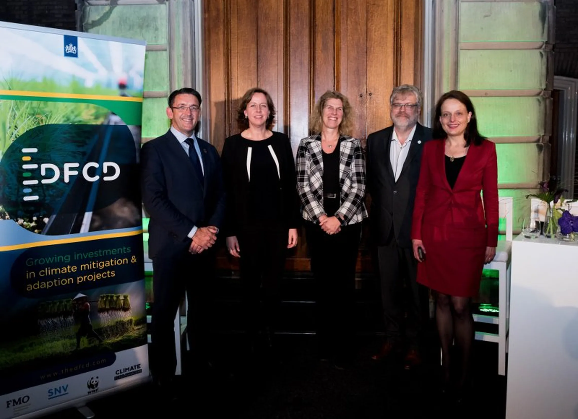 Consortium partners representatives: CFM, WWF, FMO, SNV and Dutch Ministry. 