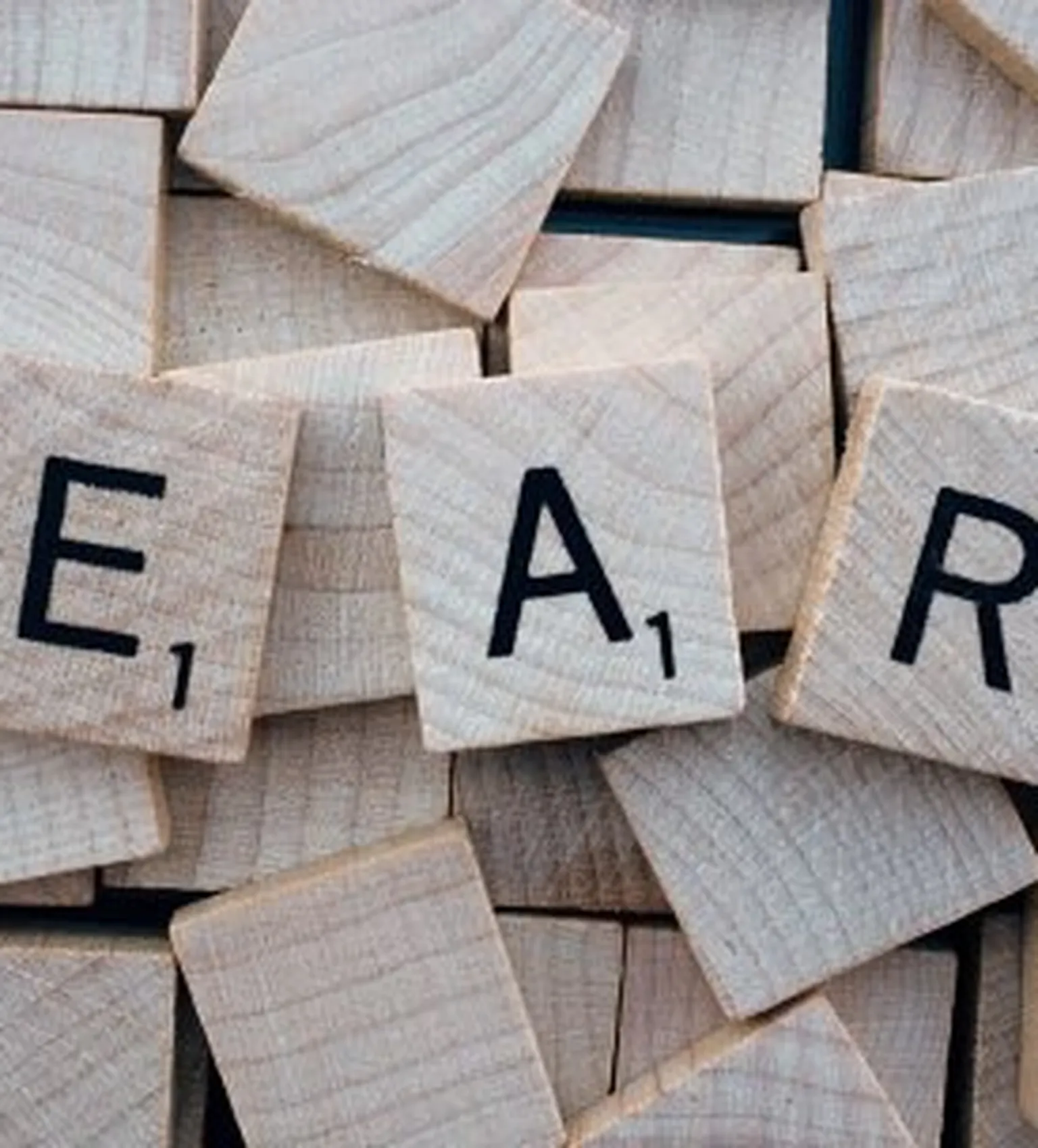 Learn spelled in Scrabble letters