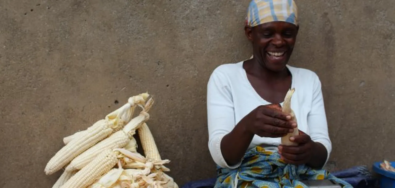 Woman laughing