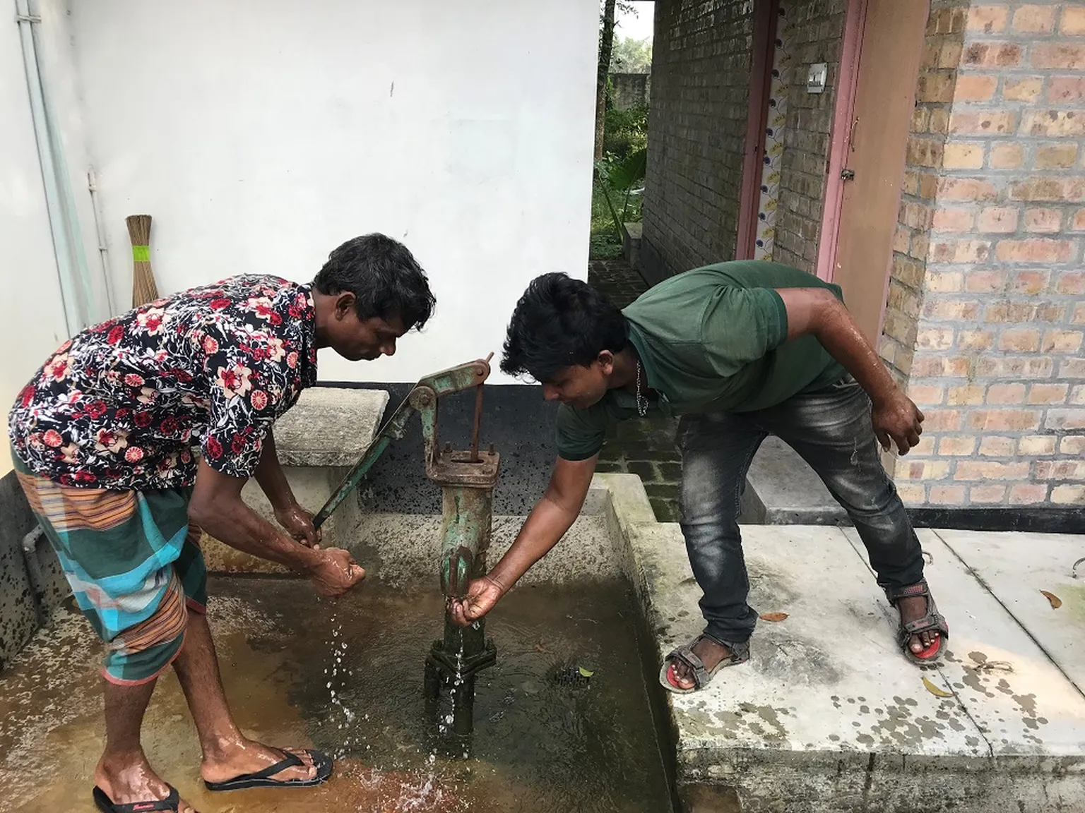 Sanitation works wash up 