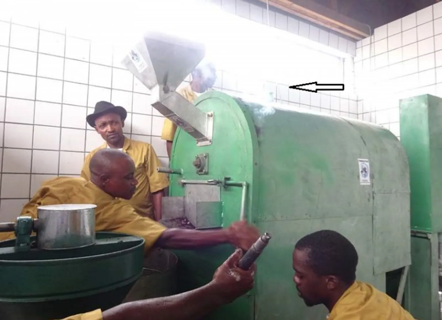 Young men and women are now trained to process the raw cocoa into basic products