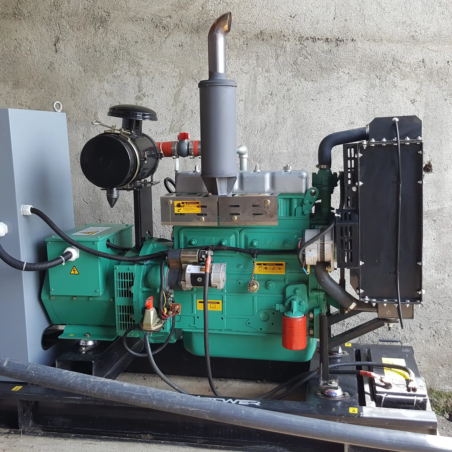 A biogas generator producing green energy 