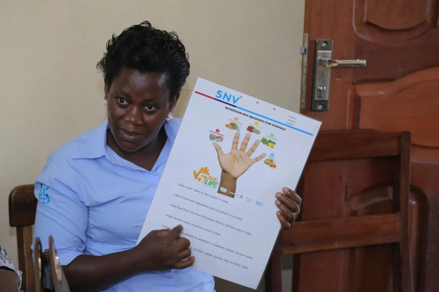 SNVs Five Fingers Poster inspires a farmer to embrace change