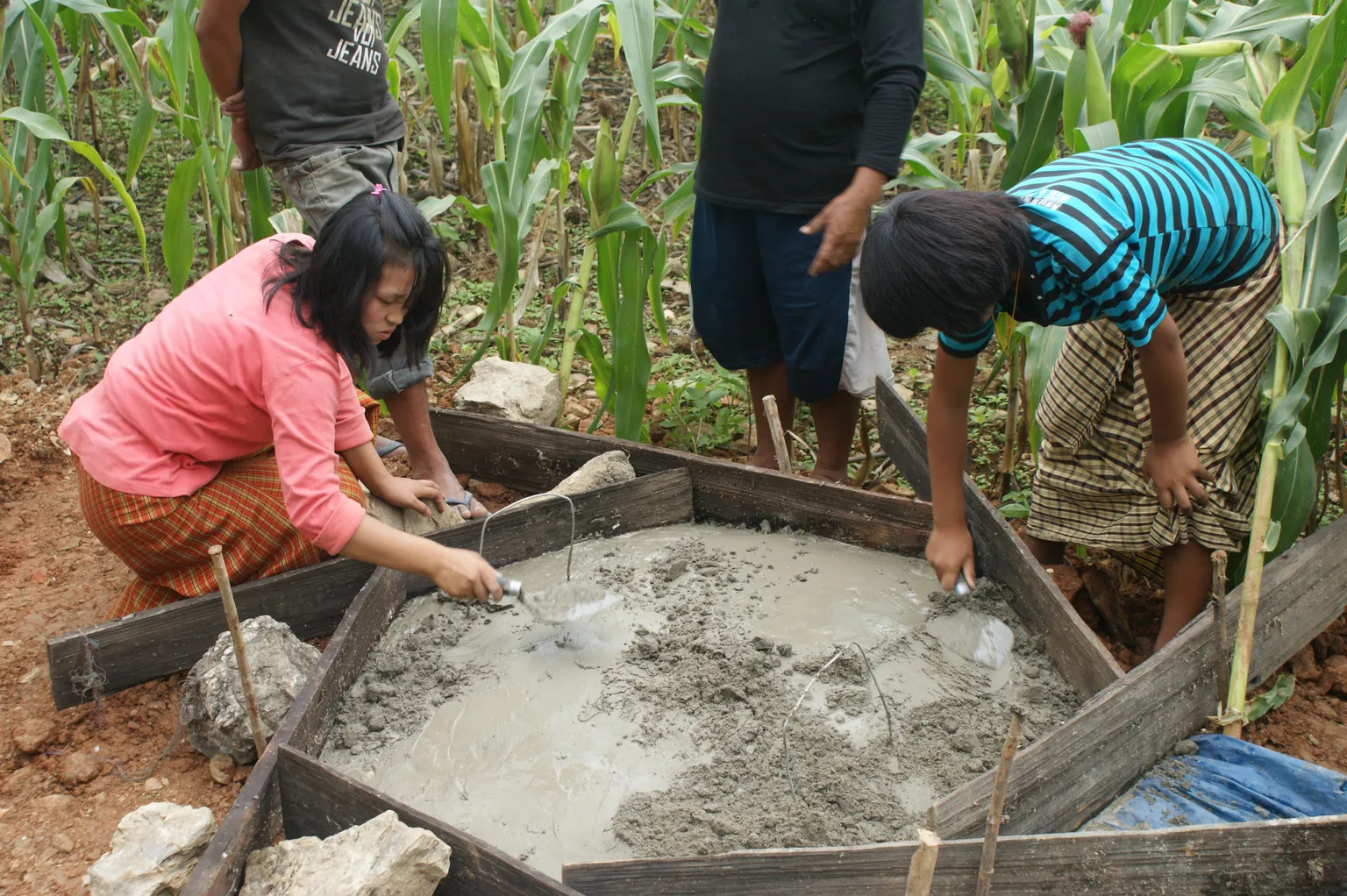Leading by example, female masons in Bhutan