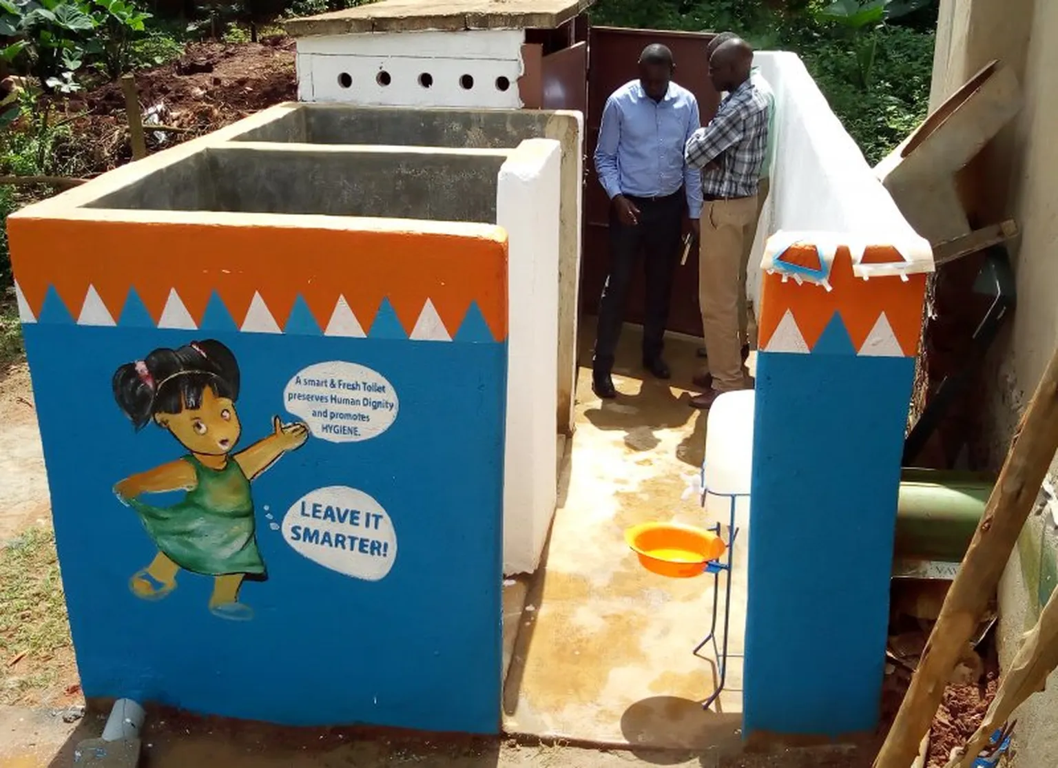 One of Sanitation Africa's newly constructed and branded toilet
