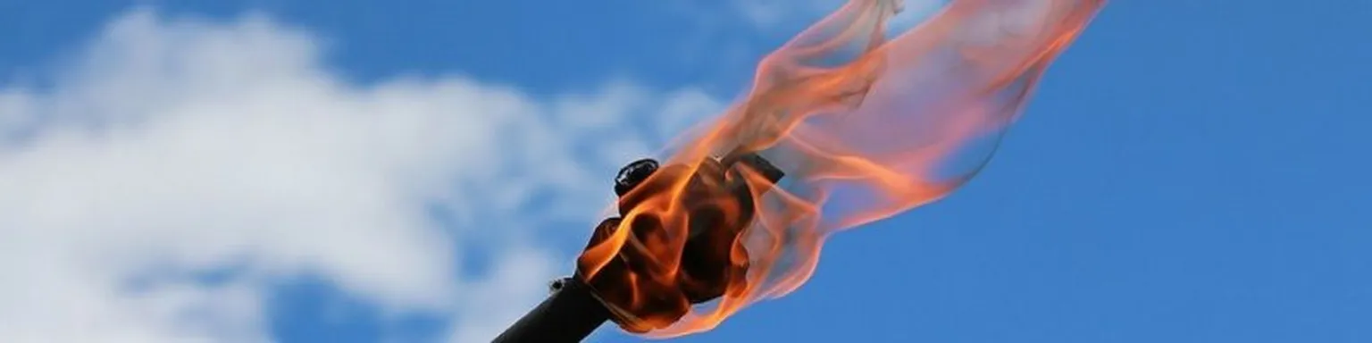 Burning torch