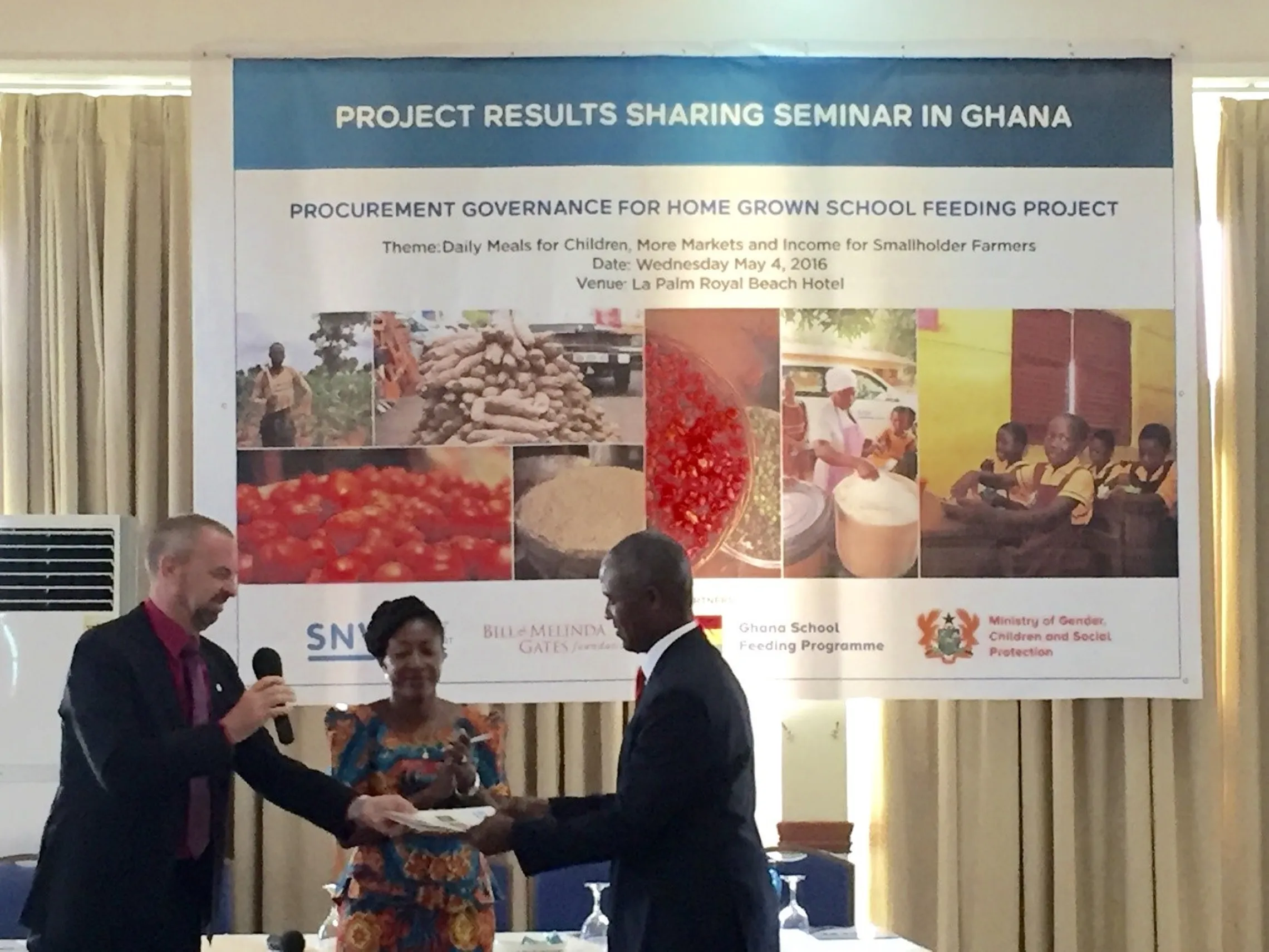 project results sharing seminar in ghana