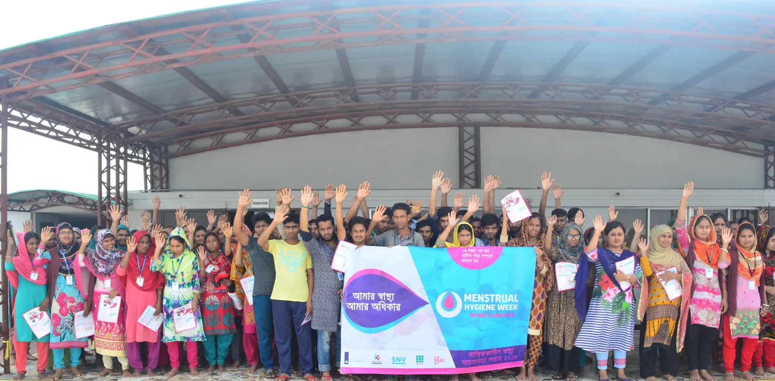 SNV in Bangladesh celebrates Menstrual Hygiene Week in garment factories
