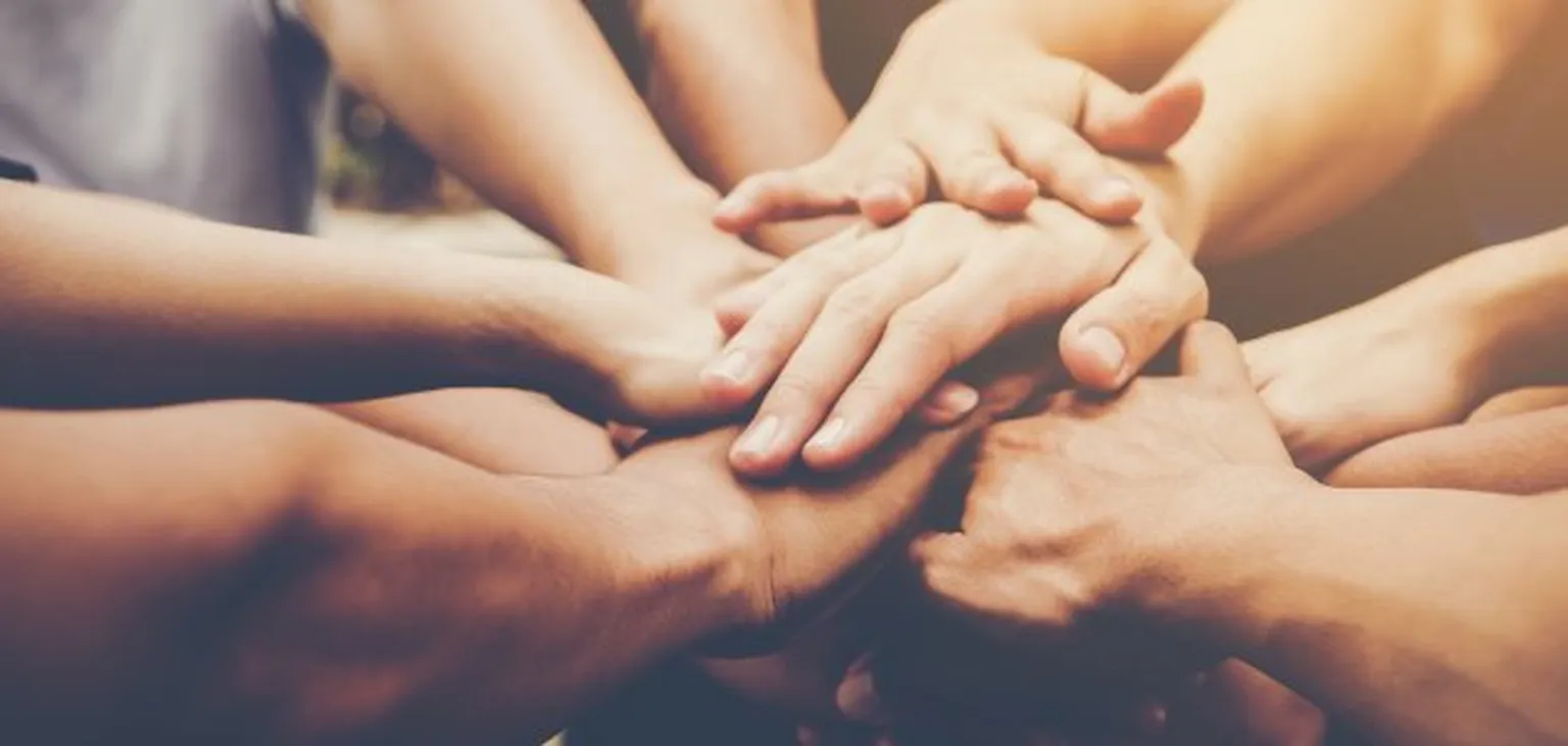 Hands put together