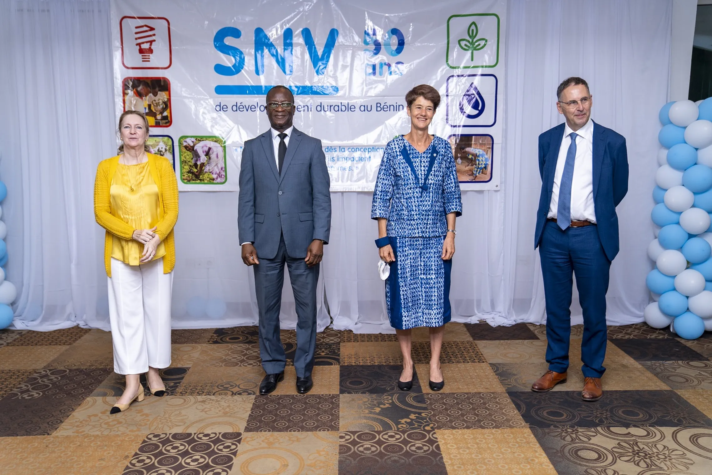 Esteemed SNV in Benin guests during the 50th celebration
