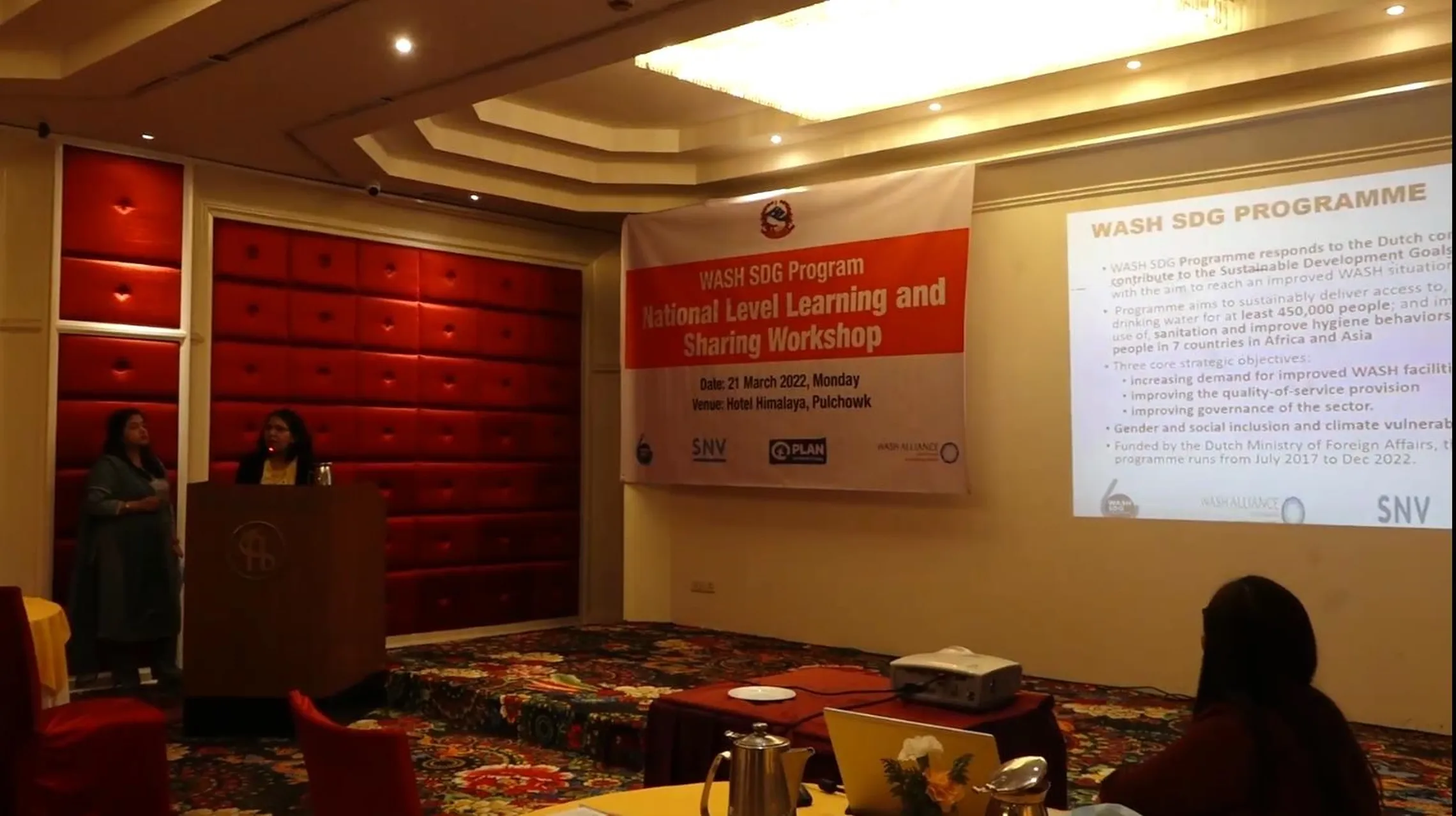 WASH SDG learning event in progress