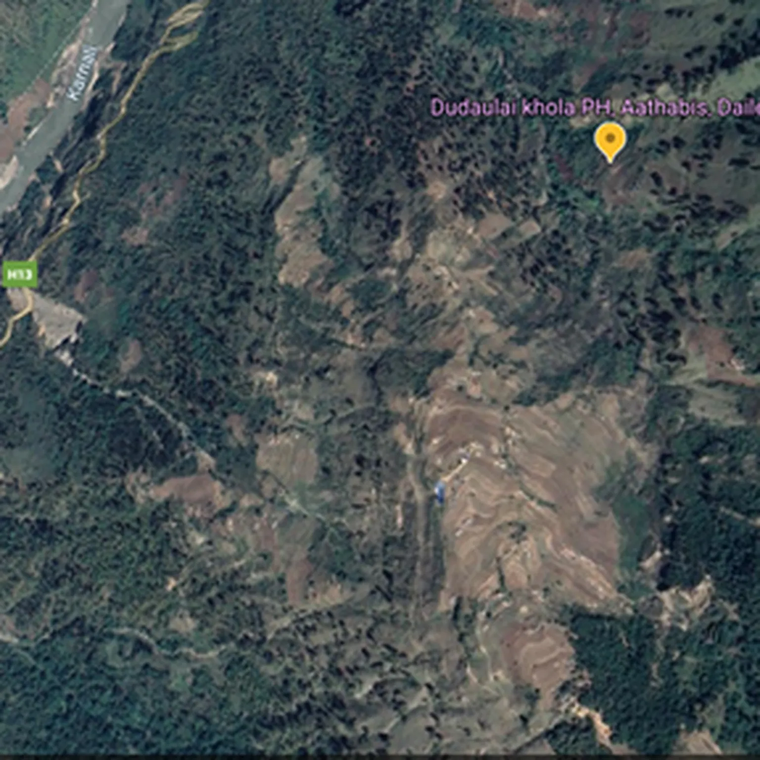 Map of area covered in the base line data collection 