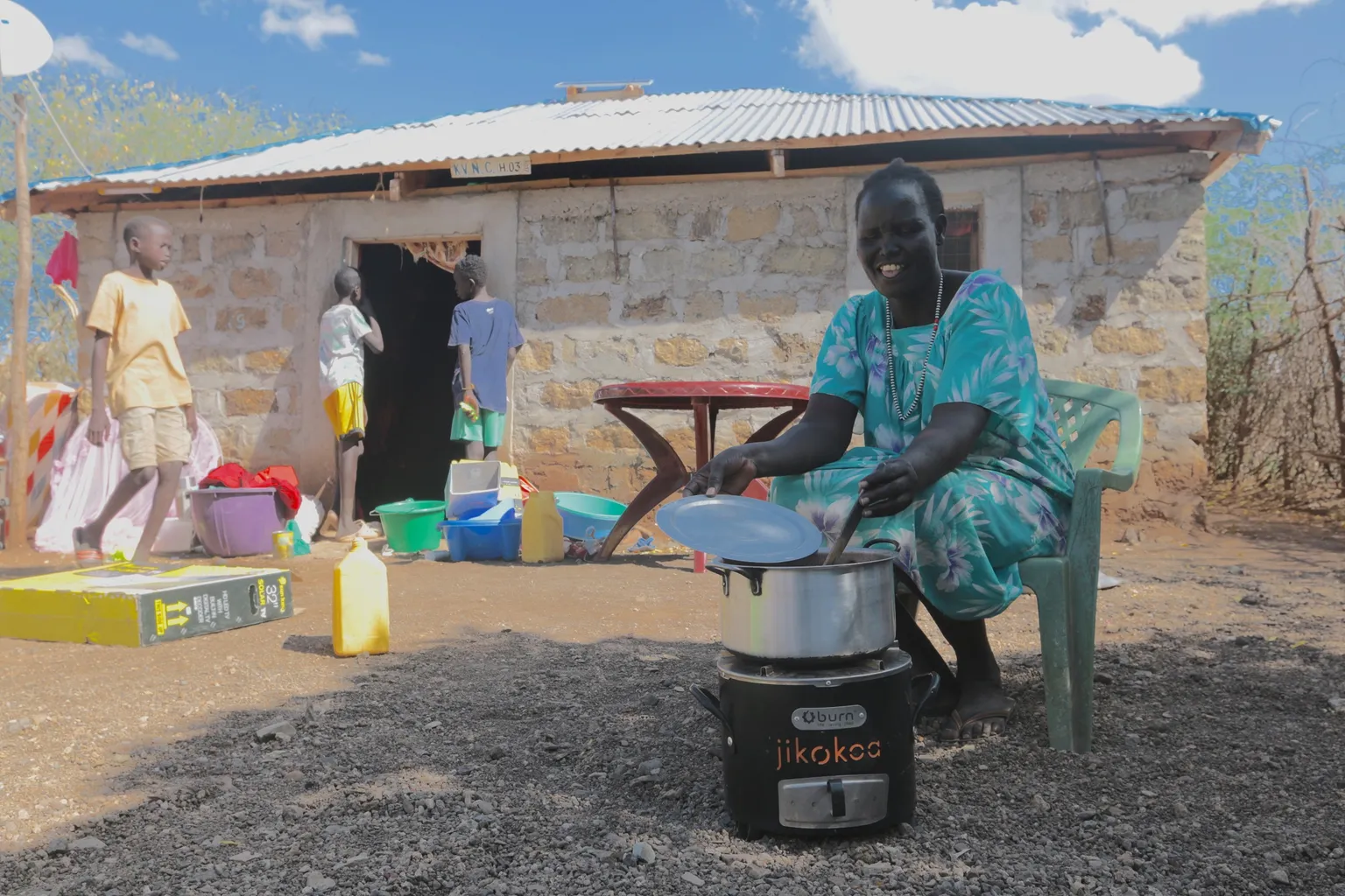 Woman cooking