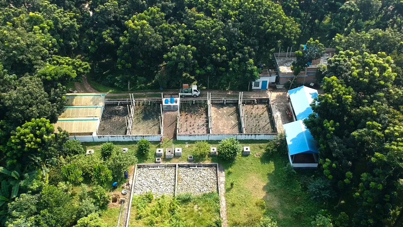 Jhenaidah FSTP aerial shot